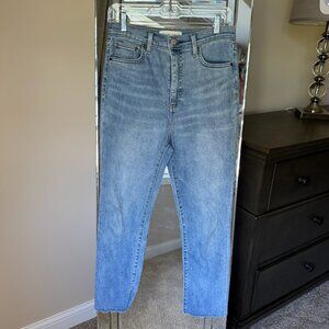 Denim Forum The Lola high‑rise skinny jeans soft stretch flattering fit Aritza